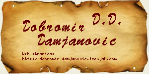 Dobromir Damjanović vizit kartica